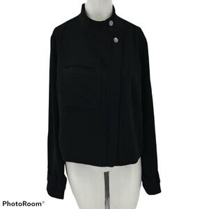 Rachel Roy Black Moto Jacket Size 12
